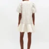 Satin Cloque Mini Dress Satin Cloque Mini Dress