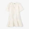 Satin Cloque Mini Dress Satin Cloque Mini Dress