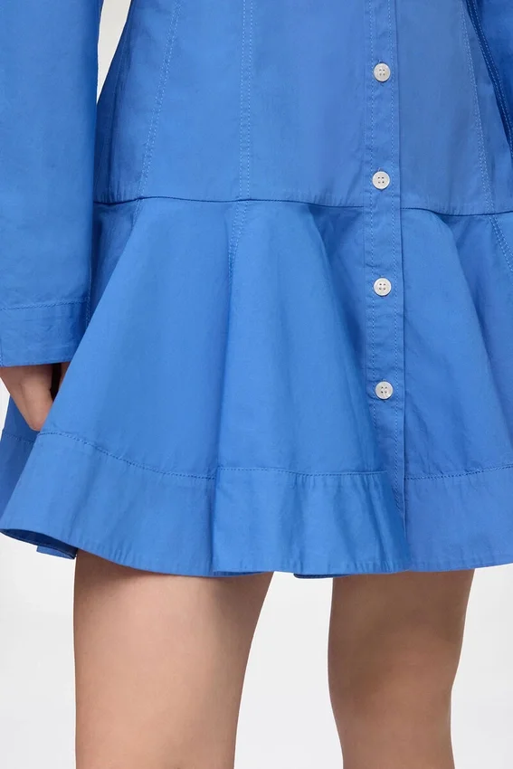 Shirt Dress in Blue Cotton Shirt Dress in Blue Cotton