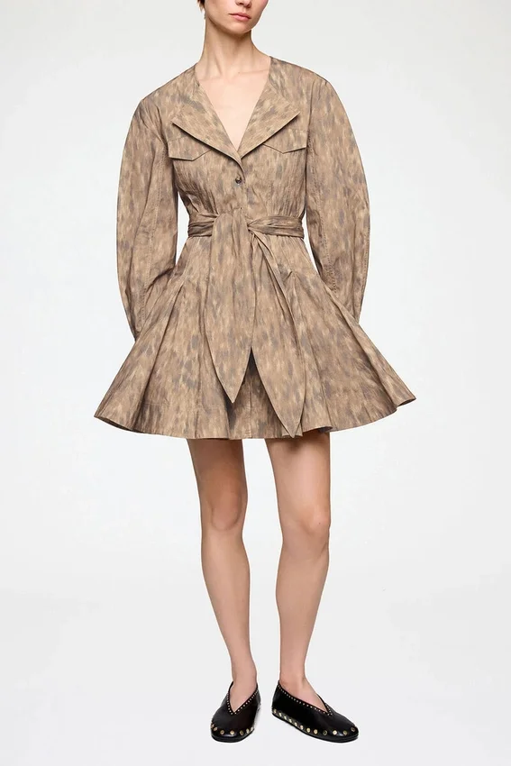 Shirt Dress in Stretch Cotton Shirt Dress in Stretch Cotton