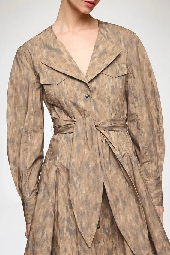 Shirt Dress in Stretch Cotton Shirt Dress in Stretch Cotton