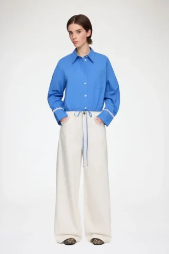 Shirt in Blue Cotton