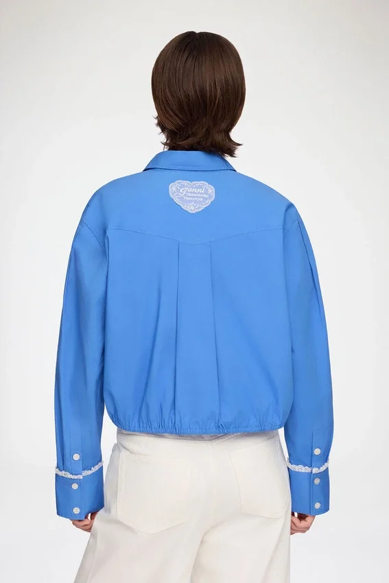 Shirt in Blue Cotton Shirt in Blue Cotton