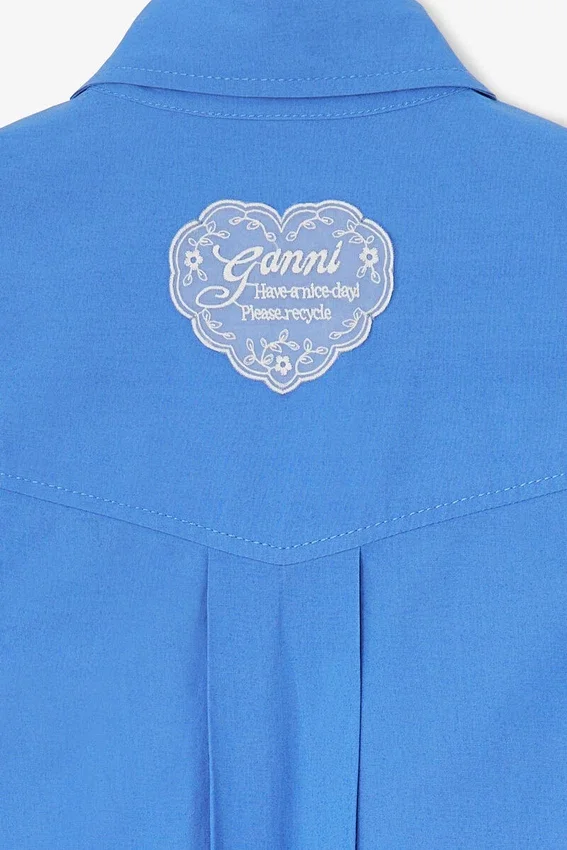 Shirt in Blue Cotton Shirt in Blue Cotton