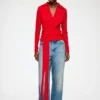 Shirt in Red Marl Mesh Shirt in Red Marl Mesh