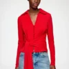 Shirt in Red Marl Mesh Shirt in Red Marl Mesh