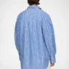 Shirt in Striped Cotton