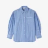 Shirt in Striped Cotton