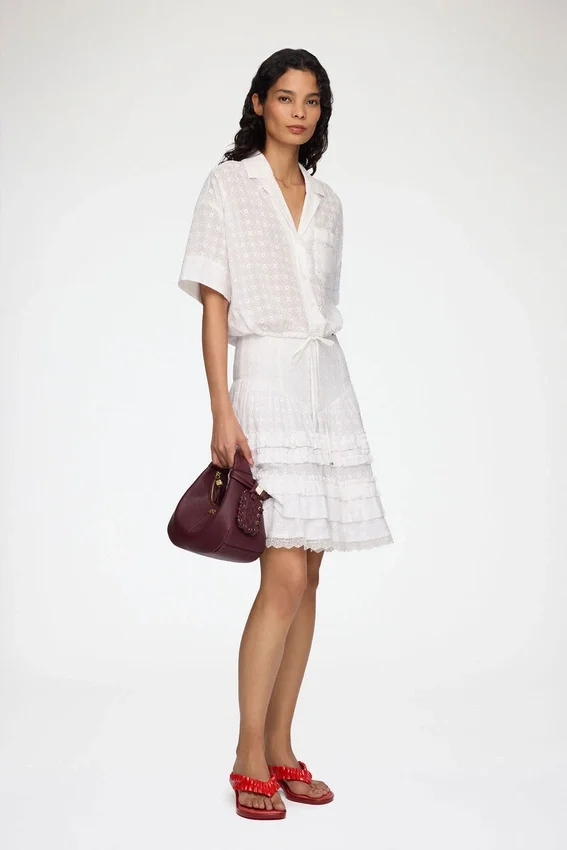 Skirt in White Broderie Anglaise Skirt in White Broderie Anglaise