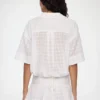 Shirt in White Broderie Anglaise