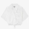 Shirt in White Broderie Anglaise