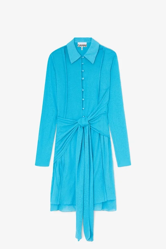 Short Dress in Marl Mesh Short Dress in Marl Mesh