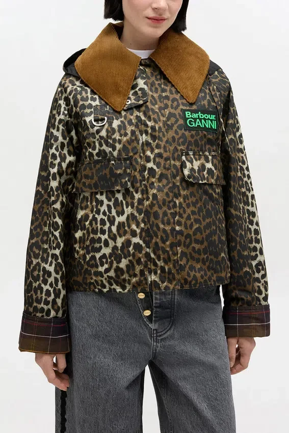 Short Wax Jacket in Leopard Short Wax Jacket in Leopard