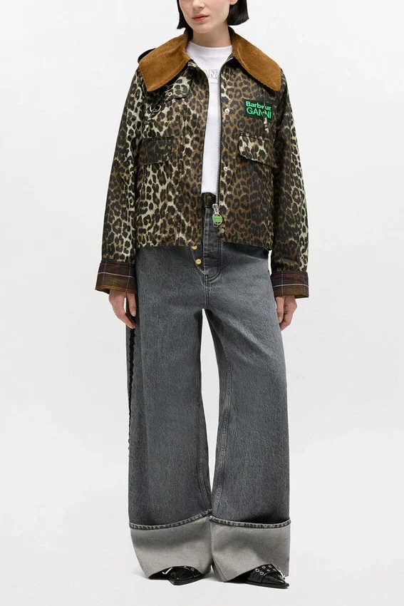 Short Wax Jacket in Leopard Short Wax Jacket in Leopard