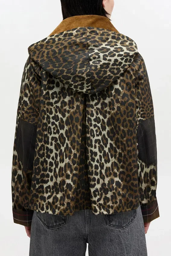 Short Wax Jacket in Leopard Short Wax Jacket in Leopard