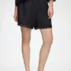 Shorts in Black Linen