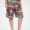 Shorts in Printed Twill