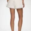 Shorts in White Denim