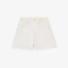Shorts in White Denim