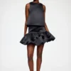 Skirt in Black Satin