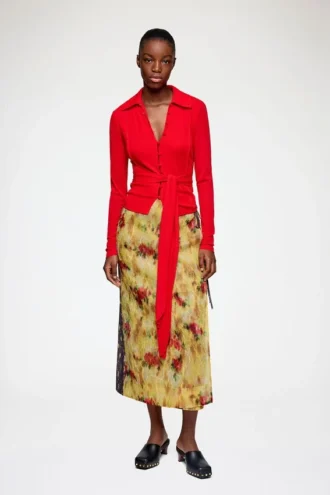 Skirt in Color-Block Patchwork