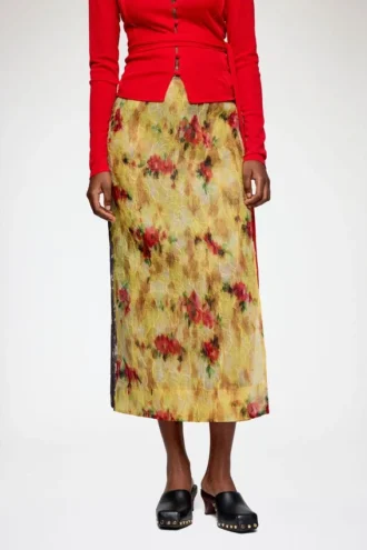 Skirt in Color-Block Patchwork