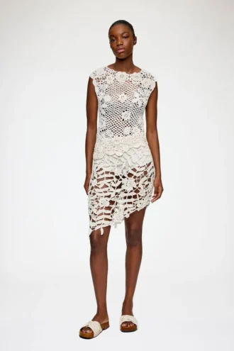 Skirt in Cotton Crochet