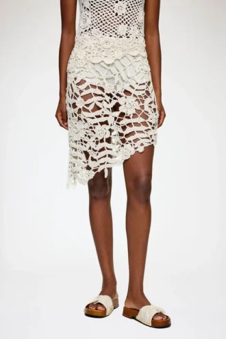 Skirt in Cotton Crochet