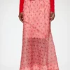 Skirt in Printed Shibori Organza