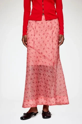 Skirt in Printed Shibori Organza