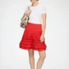 Skirt in Red Cotton Skirt in Red Cotton