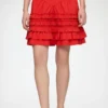 Skirt in Red Cotton Skirt in Red Cotton