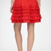 Skirt in Red Cotton Skirt in Red Cotton