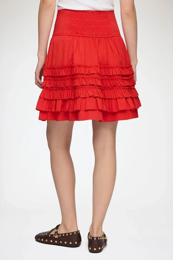 Skirt in Red Cotton Skirt in Red Cotton