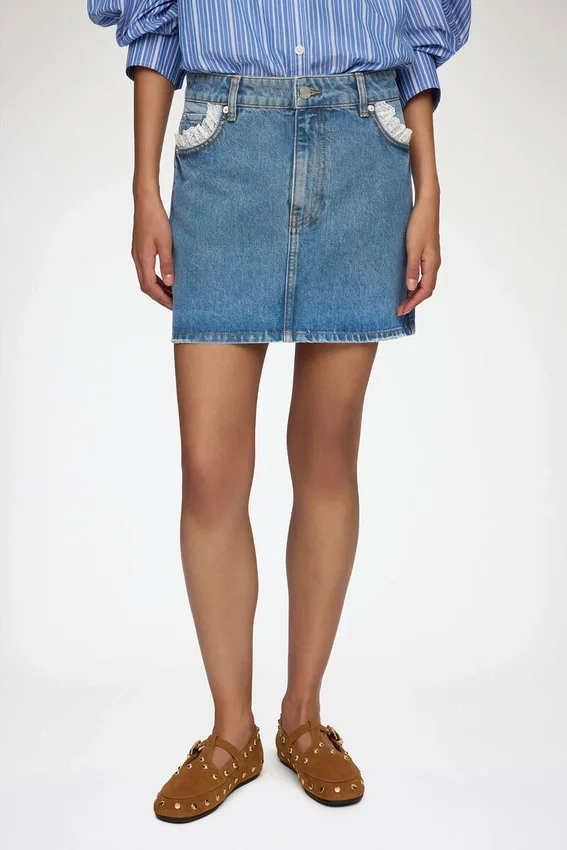 Skirt in Rigid Denim Skirt in Rigid Denim