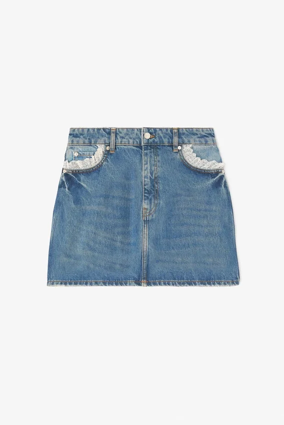 Skirt in Rigid Denim Skirt in Rigid Denim