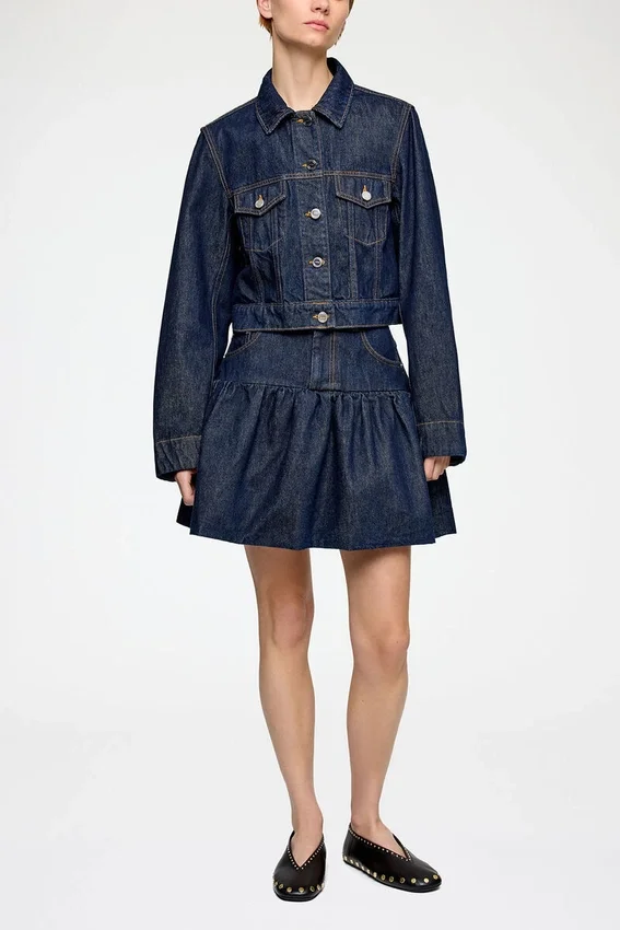 Skirt in Rinse Denim Skirt in Rinse Denim