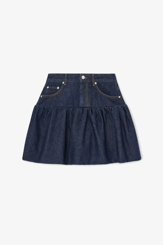 Skirt in Rinse Denim Skirt in Rinse Denim