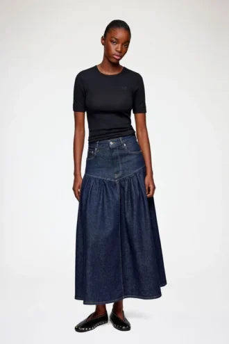 Skirt in Stretch Denim