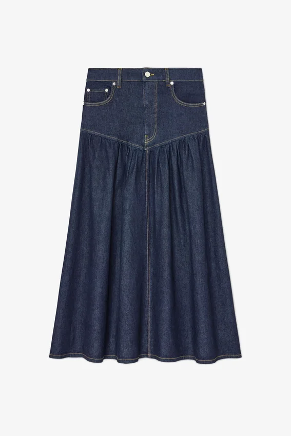 Skirt in Stretch Denim Skirt in Stretch Denim