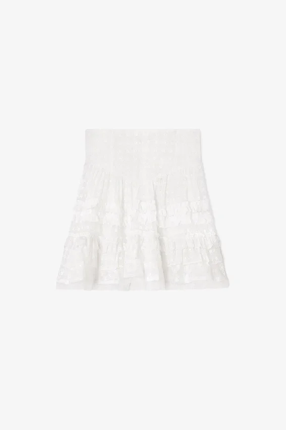 Skirt in White Broderie Anglaise Skirt in White Broderie Anglaise