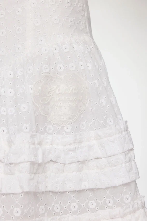 Skirt in White Broderie Anglaise Skirt in White Broderie Anglaise