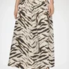 Skirt in Zebra Cotton