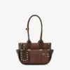 Small Posy Bag in Brown Suede