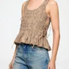 Smock Top in Printed Stretch Smock Top in Printed Stretch