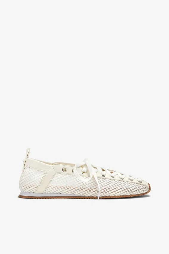 Sporty Ballerina in White Mesh Sporty Ballerina in White Mesh