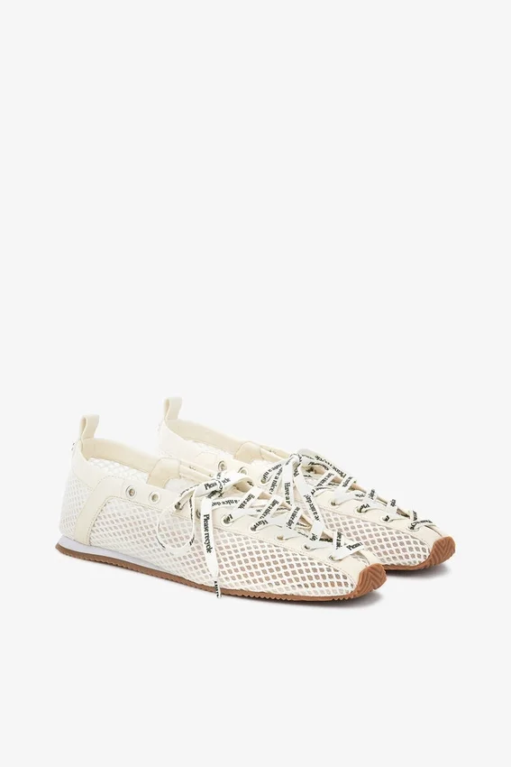 Sporty Ballerina in White Mesh Sporty Ballerina in White Mesh