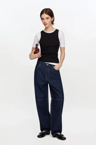 Stary Jeans in Dark Rinse Denim