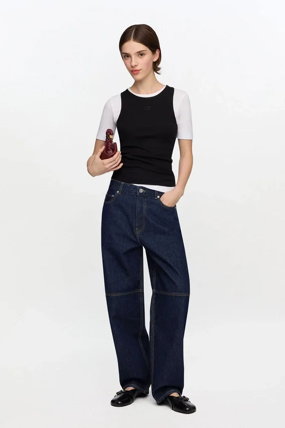 Stary Jeans in Dark Rinse Denim Stary Jeans in Dark Rinse Denim