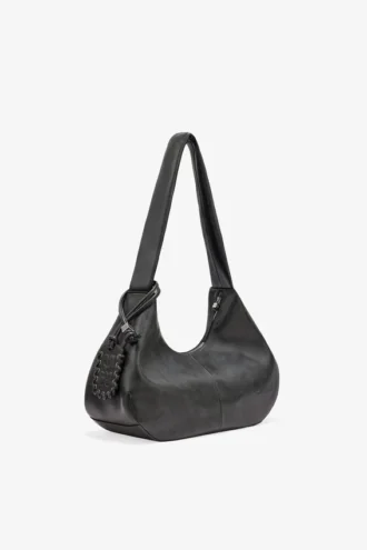 Steal Grey Medium Hobo Bag